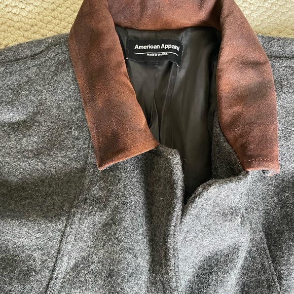 American Apparel Wool Coat - Grey - Picture 5 of 5